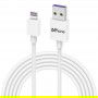 DrPhone® - Gecertificeerde 3 Meter Lightning naar USB kabel - 8-pin Oplaadkabel - TPE Materiaal - Veilig laden - Wit
