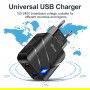 DrPhone HALOXII - 28W Thuislader - USB 3.0 Qualcom 3.0 Quick Charge & 2.1A met indicator licht - Adapter - Snel Lader– Zwart