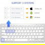 Elementkey Draadloos Bluetooth Keyboard Tablets / Computers / TV Wireless Toetsenbord Windows / IOS en Android Zwart