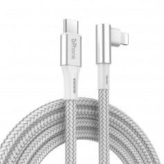 Dr. Phone-DrPhone UNL4 USB-C naar Lightning 9V/3A Snelle Oplaadkabel – PD 20W – Nylon gevlochten – 90 Graden - Data Sync - 1M – Wit€ 9,95€ 8,22DrPhoneTelefoniekabel8720118059906