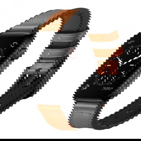 Dr. Phone-DrPhone LAB1- Lederen Armband - Geschikt voor iOS Horloge 42/44/45mm - Horlogeband - Bruin/Zwart€ 19,95€ 16,49DrPhoneWearablebandje8720118482377