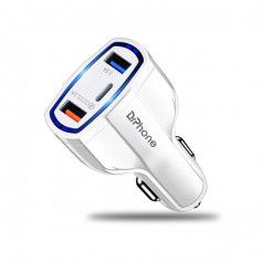Dr. Phone-DrPhone QC4 Pro - 3 Poort Autolader - USB Qualcom 3.0 + USB 3.5A & USB-C - Lader - Geschikt voor Tablets / Smartphones – Wit€ 14,95€ 12,36DrPhoneAutoladers8720118274149