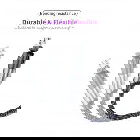 Dr. Phone-DrPhone D20 - 180º Draaiende Kabel - Nylon Oplaadkabel - Voor Micro USB - Data Transmissie + Laden - 1.2 Meter - Zwart€ 11,95€ 9,88DrPhoneTelefoniekabel8720118361092