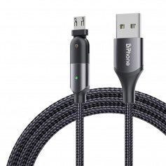 Dr. Phone-DrPhone D20 - 180º Draaiende Kabel - Nylon Oplaadkabel - Voor Micro USB - Data Transmissie + Laden - 1.2 Meter - Zwart€ 11,95€ 9,88DrPhoneTelefoniekabel8720118361092