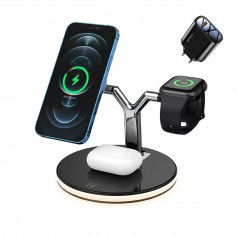 Dr. Phone-DrPhone LegendXI 3 in 1 25W Magnetisch Draadloos Laadstation met Led licht – Geschikt voor Magsafe en alle iOS apparaten - Zwart€ 59,95€ 49,55DrPhoneDockingstation8720118060285