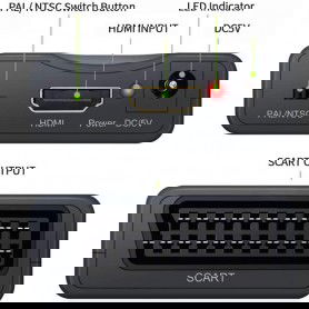 Dr. Phone-DrPhone HSC1 HDMI naar SCART Converter – Audio/Video Converter – 1080P - Ondersteuning PAL en NTSC –Zwart€ 20,95€ 17,31DrPhoneHDMI Switch8720118060377