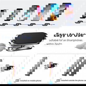Dr. Phone-DrPhone A7 Deluxe Magnetische Smartphone Auto Houder- Sterkere 8X magneten N52 - 360° rotatie - Dashboard houder - Zwart€ 12,95€ 10,70DrPhoneSmartphone / Tablet / Laptop Houders8720118098943