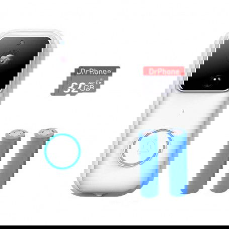 Dr. Phone-DrPhone LM5-B - Smart Camera Video Deurbel - Intercom - 4G/5G Smartphone Verbinding - WiFi€ 89,95€ 74,34Beveiliging8720118273081