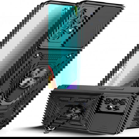Dr. Phone-DrPhone MIT - TPU Bumper Armor Case met Slide Camera Cover & 360° Rotatie Ring Hoes + Kickstand - Geschikt voor S22 Plus€ 14,95€ 12,36Home