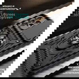 Dr. Phone-DrPhone MIT - TPU Bumper Armor Case met Slide Camera Cover & 360° Rotatie Ring Hoes + Kickstand - Geschikt voor S22 Plus€ 14,95€ 12,36Home