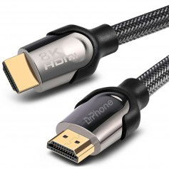 Dr. Phone-DrPhone HSH1 8K HDMI 2.1-kabel - 48Gbps Ultra HD-kabel - 8K@60HZ - 4K@120Hz - eARC - HDR10 -HDCP 2.2/2.3/Dolby/3D/VRR – 1M€ 27,95€ 23,10DrPhoneHDMI Kabels8720118101902