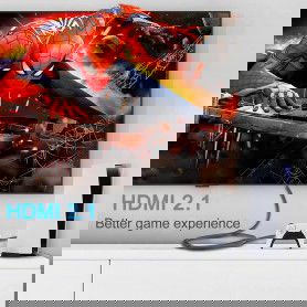 Dr. Phone-DrPhone HSH1 8K HDMI 2.1-kabel - 48Gbps Ultra HD-kabel - 8K@60HZ - 4K@120Hz - eARC - HDR10 -HDCP 2.2/2.3/Dolby/3D/VRR – 1M€ 27,95€ 23,10DrPhoneHDMI Kabels8720118101902