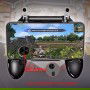 DrPhone W11 Mobiele Game Controller + ingebouwde Triggers + Gamepad Joystick Controller + Standaard -Zwart