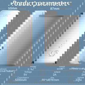 Dr. Phone-DrPhone FWT2 Draadloze Draagbare Babyflessen verwarmer - 5200mAh - Temperatuurregeling & real-time monitoring – Circa 42C - Wit€ 49,95€ 41,28DrPhone(Baby) Flesverwarmer8720118103562