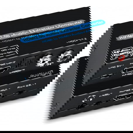 Dr. Phone-DrPhone ARC6 HDMI Audio & ARC Extractor 4K@60HZ - HDMI met SPDIF + 5.1/2CH + 3.5mm RCA R/L Audio Converter€ 44,95€ 37,15DrPhoneAudio-extractors8720118263761