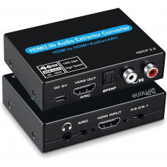 Dr. Phone-DrPhone ARC6 HDMI Audio & ARC Extractor 4K@60HZ - HDMI met SPDIF + 5.1/2CH + 3.5mm RCA R/L Audio Converter€ 44,95€ 37,15DrPhoneAudio-extractors8720118263761