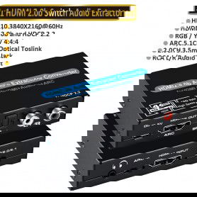 Dr. Phone-DrPhone ARC6 HDMI Audio & ARC Extractor 4K@60HZ - HDMI met SPDIF + 5.1/2CH + 3.5mm RCA R/L Audio Converter€ 44,95€ 37,15DrPhoneAudio-extractors8720118263761