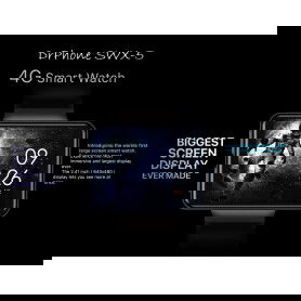 Dr. Phone-DrPhone SWX5 - 4G / GPS / WiFi SmartWatch Voor Mannen - Face ID - 2.41"- Android 7.1 - 1GB RAM 16GB Opslag - Camera - Zilver€ 199,95€ 165,25DrPhoneVolwaardige Smartwatch8720118361429