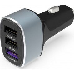 Dr. Phone-DrPhone QC10 - Autolader 3 Poorten - USB Qualcom 3.0 & 2 USB poorten 2.4A & 2.4A – Lader – Zwart€ 17,95€ 14,83DrPhoneAutoladers8720118263907