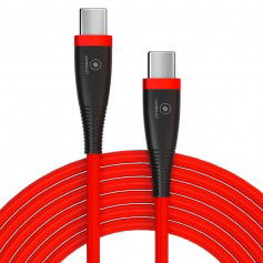 Dr. Phone-LUXWALLET SL9 USB C naar USB C kabel - 3A (Max) - 65W PD Snel opladen – Nylon Gevlochten – Dataoverdracht - 1M - Zwart/Rood€ 12,95€ 10,70LUXWALLETTelefoniekabel8720118264058