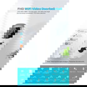 Dr. Phone-DrPhone LM2-C WiFi Video deurbel - 1080P Full HD Scherp Beeld - Micro SD Opslag + Cloud Opslag - 2 Weg Audio - Nachtvisie€ 119,95€ 99,13DrPhoneCamera 8720118090558