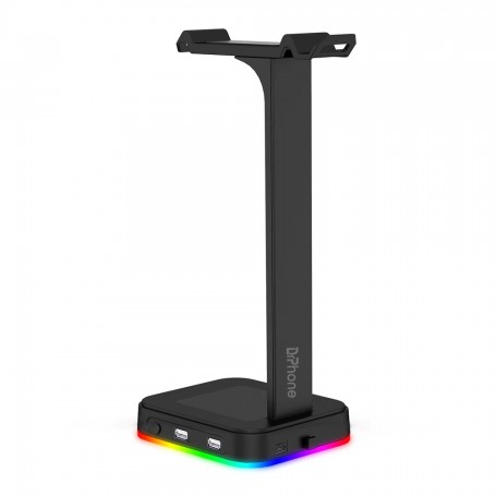 Dr. Phone-DrPhone RHS1 RGB-Koptelefoon standaard met 2 USB-poorten - Hoofdtelefoonhouder – Headset Standaard - Zwart€ 29,95€ 24,75DrPhoneKoptelefoon Standaard8720118816226