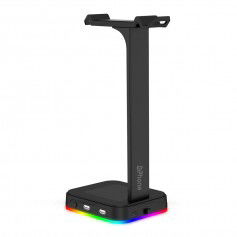 Dr. Phone-DrPhone RHS1 RGB-Koptelefoon standaard met 2 USB-poorten - Hoofdtelefoonhouder – Headset Standaard - Zwart€ 29,95€ 24,75DrPhoneKoptelefoon Standaard8720118816226