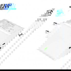 Dr. Phone-DrPhone XPC2 65 Watt Power Oplader – 2 Poorten – Inclusief USB-C 100W Kabel – PD 3.0 Snel Lader – 2 Meter - Wit€ 37,95€ 31,36DrPhoneMultipoort (Power) Opladers8720118099612