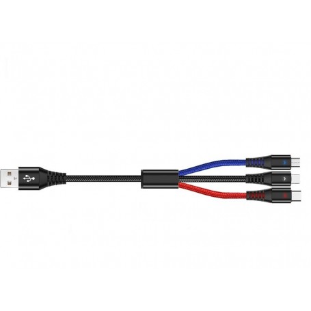 Dr. Phone-DrPhone MCL01- 3 IN 1 USB - Micro - Type C – Lightning – LED Display – Rood – Zwart – Blauw – 1.5M€ 14,95€ 12,36DrPhoneKabels8720118089828