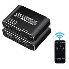Dr. Phone-DrPhone - ARC2 HDMI Switch - 4K 60Hz - Mini 3 Poort Hdmi Switch 2.0 - 4K Switcher Hdmi Splitter HDR voor tv Xbox PS3 PS4 PS5€ 29,95€ 24,75DrPhoneHDMI Switch8720118740910