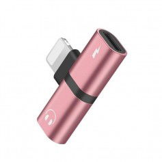 Dr. Phone-DrPhone Audio Splitter Adapter - 2 Lightning Poorten - Stereo Sound - Opladen + Audio - 2 in 1 - Voor iPhone en iPad - RoseGold€ 8,95€ 7,40DrPhoneSplitter8720118740262