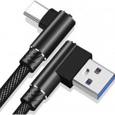 Dr. Phone-DrPhone D9 Type-C USB-C Dubbele 90° Haakse Nylon Gevlochten 3A kabel – 2 Meter -Datasynchronisatie & Snel opladen – Zwart€ 10,95€ 9,05DrPhoneKabels8720118085738