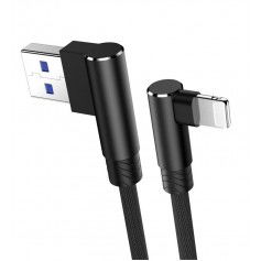 Dr. Phone-DrPhone D9 Lightning Dubbele 90° Haakse Nylon Gevlochten 3.0A kabel – 1 Meter - Datasynchronisatie & Snel opladen – Zwart€ 10,95€ 9,05DrPhoneKabels8720118085783