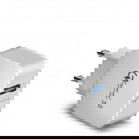 DrPhone QuickCharge - Snellader - Thuislader - Oplader Met Snel Opladen Functie - 9V 2A MAX 18W Fast Charging - Wit