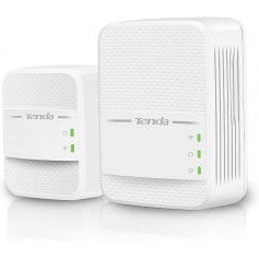 DrPhone TND1 WiFi Extender - Powerline Adapter met Dual Band WiFi - 2,4 GHz + 5 GHz(11ac) - Gigabit Poort - Wifi Clone - Wit