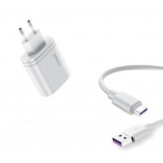 Dr. Phone-DrPhone iCON - 36W - 2 Poort Fast Charge Oplader voor o.a. Samsung + 2 Meter USB-C Oplaadkabel - 5A Type-C Kabel - Wit€ 22,95€ 18,97DrPhoneKabel & Lader8720118737972