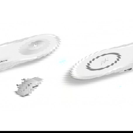 Dr. Phone-DrPhone Compaq - 2 in 1 Draadloze QI Lader voor o.a. Apple Watch 5 / 4 + iPhone 11 – 10W Lader - Wit€ 29,95€ 24,75Home8720118009079