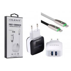 Dr. Phone-Olesit 2 poorten USB-oplader 3.4A Fast Charge Snellader + Lightning USB Kabel 1m 3.0A - Geschikt voor alle Apple modellen€ 17,95€ 14,83OlesitKabel & Lader7091138084942