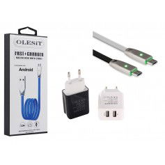 Dr. Phone-Olesit 2 poorten USB-oplader 3.4A Fast Charge Snellader + MICRO USB Kabel 1meter 3.0A - Geschikt voor alle Micro usb modellen€ 19,95€ 16,49OlesitKabel & Lader7091136880614
