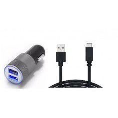 Dr. Phone-Olesit Autolader 3.1A - 2 USB poorten - 5V/1.0 + 2.1A - Lader + Type C Kabel 1m - Geschikt voor o.a Samsung Galaxy S9€ 12,95€ 10,70OlesitAutoladers7091139169440