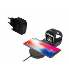 Dr. Phone-DrPhone Wireless Dock - Bureaulader - Docking Station Qi Lader - Geschikt voor - Apple Watch 4 / 3 / 2 / iPhone XS/Max - Zwart€ 39,95€ 33,02DrPhoneApple Watch8719992220779