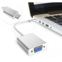 Dr. Phone-DrPhone - USB 3.1 Type C - Thunderbolt 3 - USB-C Naar VGA Converter Type C VGA Adapter Kabel - 10 GBPS - Zilver€ 12,95€ 10,70DrPhoneAdapter/Converter8720118913826