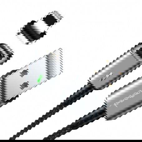 Dr. Phone-DrPhone iCON Series - Qualcomm 3.0 - Magnetische Lightning 8-Pin oplaadkabel + Datakabel Sterkste Magneet - Eclipse Zwart€ 10,95€ 9,05Kabel & Lader