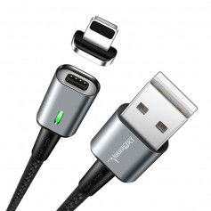 Dr. Phone-DrPhone iCON Series - Qualcomm 3.0 - Magnetische Lightning 8-Pin oplaadkabel + Datakabel Sterkste Magneet - Eclipse Zwart€ 10,95€ 9,05Kabel & Lader