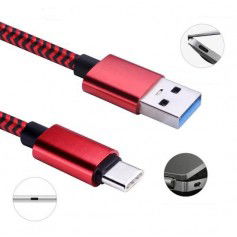 Dr. Phone-Reversible Gecertificeerd 2 Meter USB 3.1 Type C EXTRA sterk woven Laad en datakabel - Rood€ 9,95€ 8,22DrPhoneKabel & Lader