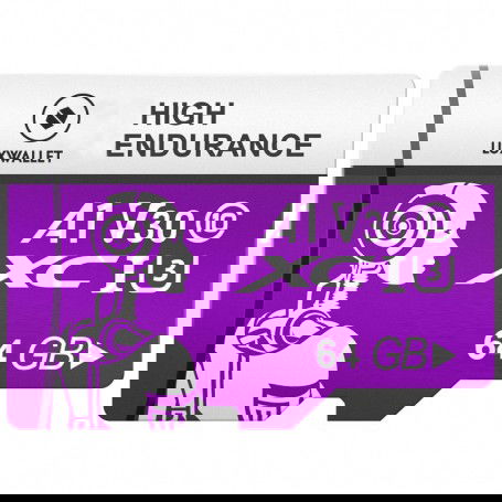 Dr. Phone-LUXWALLET® XC U3 - 64 GB Micro SD Kaart - TF Klasse 10 - High Endurance - Snelle Gegevensoverdracht - Paars€ 14,95€ 12,36LUXWALLETMicro SD kaarten8720118361917