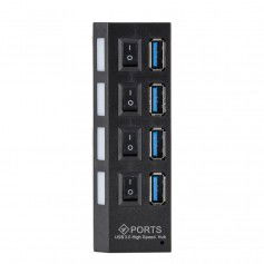 Dr. Phone-DrPhone SS2 4Poorten 3.0 USB HBUB - Multi Oplader - Adapter met aan/uit knop en led verlichting - Zwart€ 14,95€ 12,36DrPhoneHub / Adapter8718885329162
