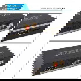 Dr. Phone-DrPhone HA3 HDMI 4Kx2K Audio Extractor - HDMI naar HDMI met Audio (Optische SPDIF + L/R Stereo) Adapter – Zwart€ 34,95€ 28,88DrPhoneAudio-extractors8720118952030