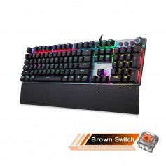 Dr. Phone-DrPhone AULA1 Mechanisch USB Bedrade Gaming Toetsenbord met Magnetische Polssteun & Bedieningsknop - Bruine schakelaar€ 69,95€ 57,81DrPhoneToetsenbord8720118163412
