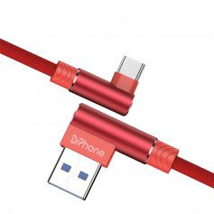 Dr. Phone-DrPhone D9 Type-C USB-C Dubbele 90° Haakse Nylon Gevlochten 2.4A kabel – 2 Meter -Datasynchronisatie & Snel opladen – Rood€ 10,95€ 9,05DrPhoneKabels8720118052914